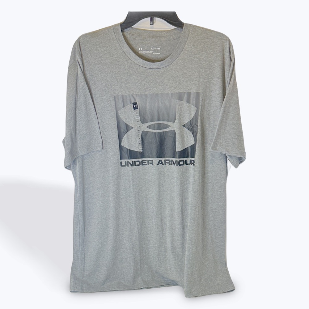 Under Armour Mens NWT Gray UA Boxed Sportstyle Heat Gear Short Sleeve Tshirt XL